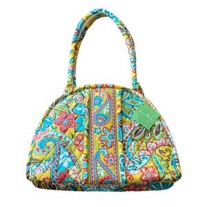 Vera Bradley | Eloise Provencal Kiss Clasp Shoulder Bag in Yellow Floral Paisley